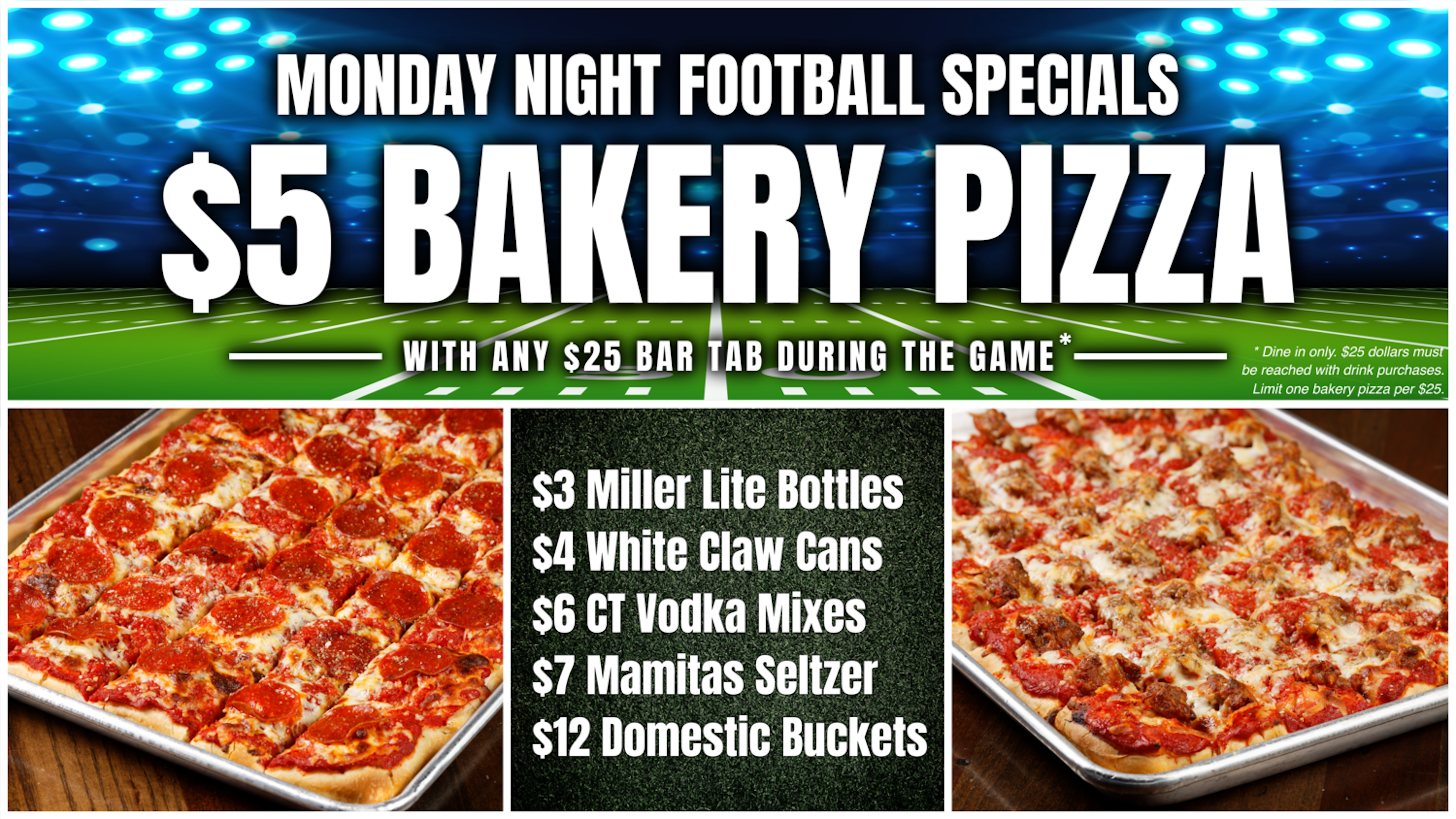 $5 Bakery Pizza on Monday